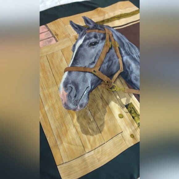 Fillorio Equestrian Horse Silk Scarf Rolled Hem Vintage Bridal - Picture 8 of 11